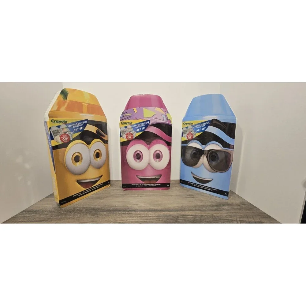 Crayola Crayons Limited Edition Collection Art Set of 3 Angie, Dan D, Mully